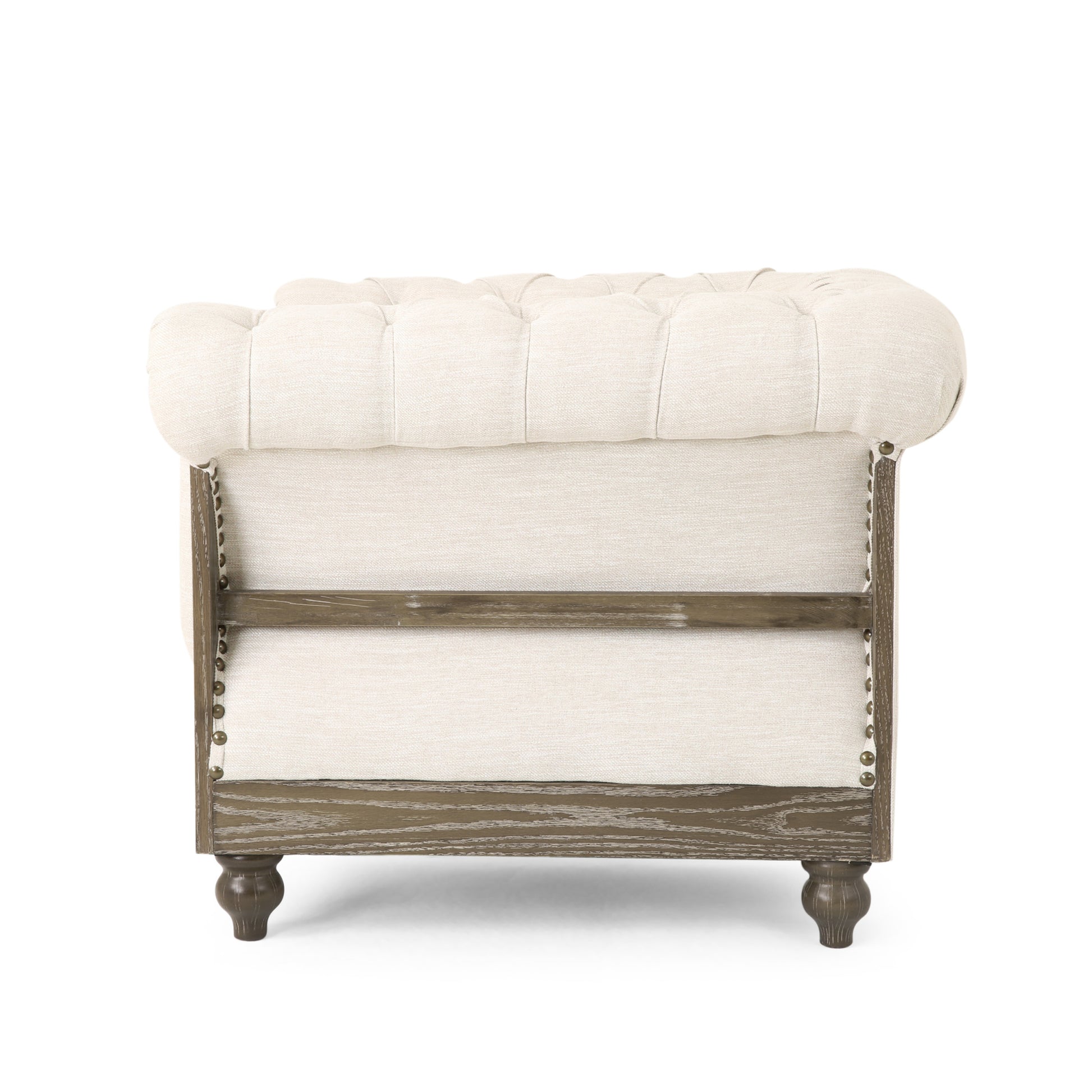 Club Chair Beige Fabric