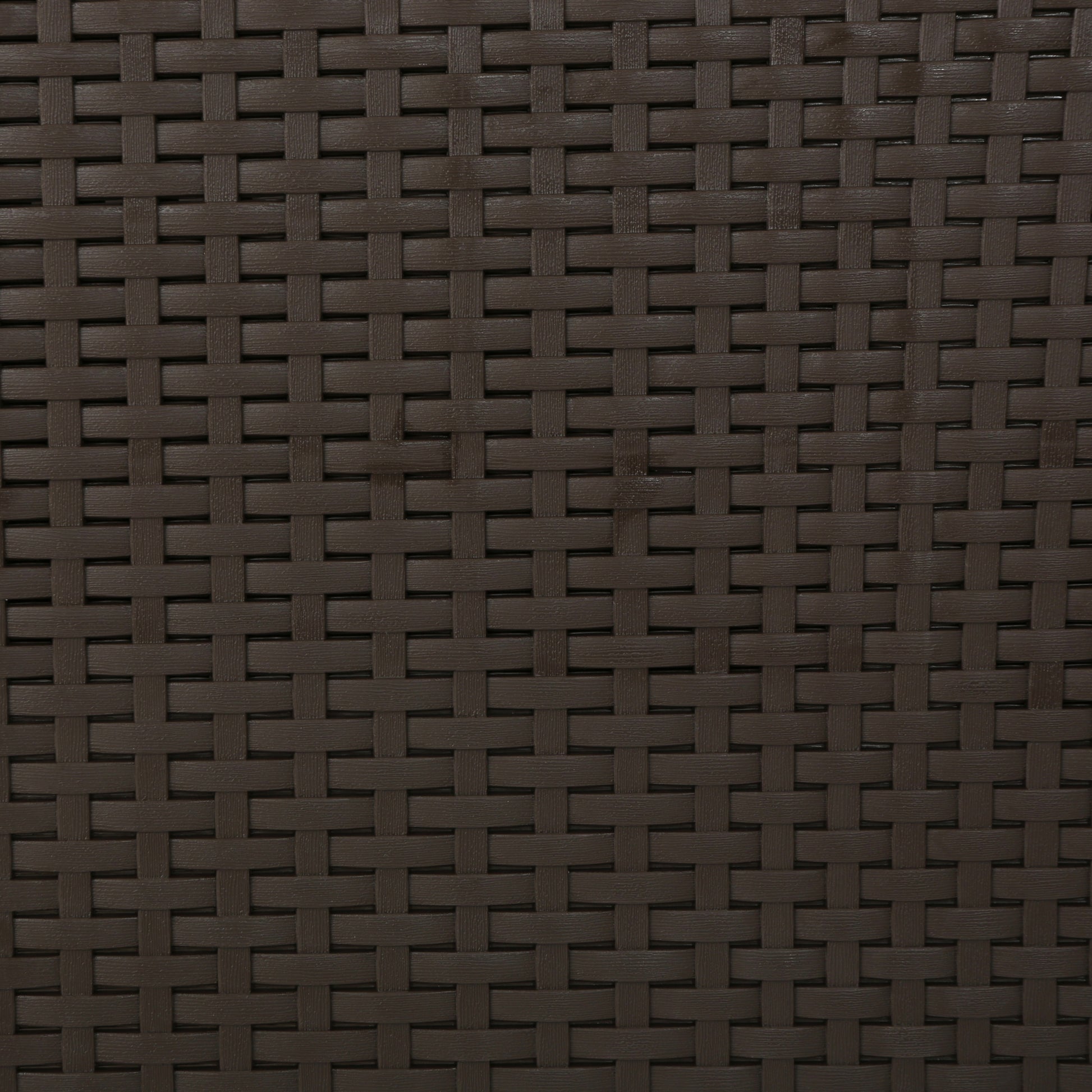 67.7" Outdoor 3 Seater Faux Wicker Rattan Style Sofa With Water Resistant Cushions, Brown Mix Beige Brown Beige Fabric