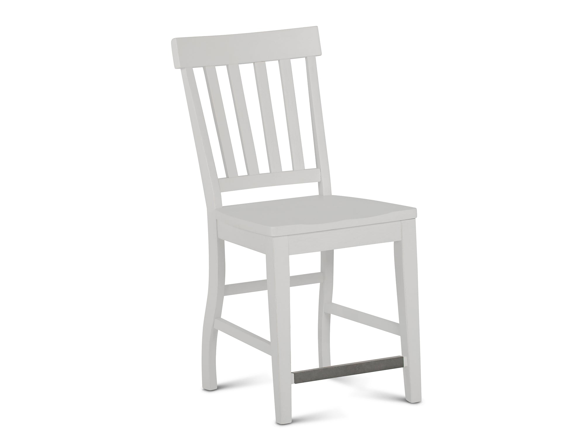 Cayla Counter Chair Set Of 2 White White Wood