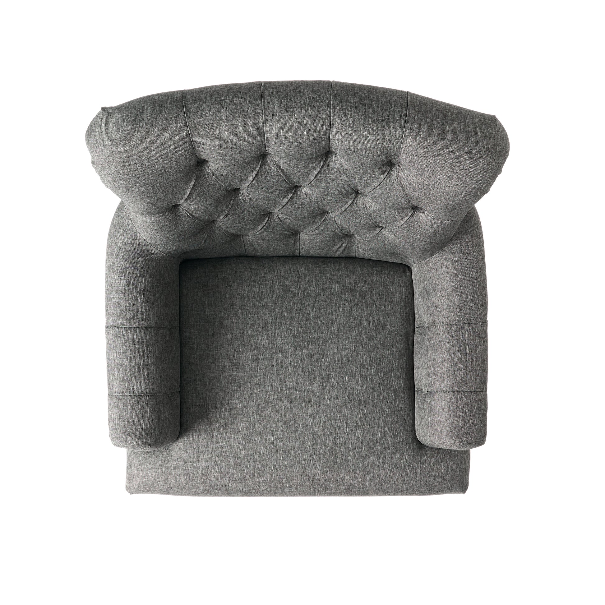 Club Chair Dark Gray Fabric