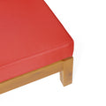 Brava X Back Corner Bench L With Coffee Table, Red Red Acacia Wood
