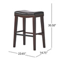 Saddle Stool Brown Leather