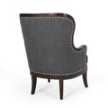 Accent Chair Charcoal Fabric