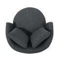Swivel Club Chair Charcoal Fabric