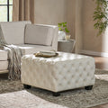 Ottoman Ivory Velvet