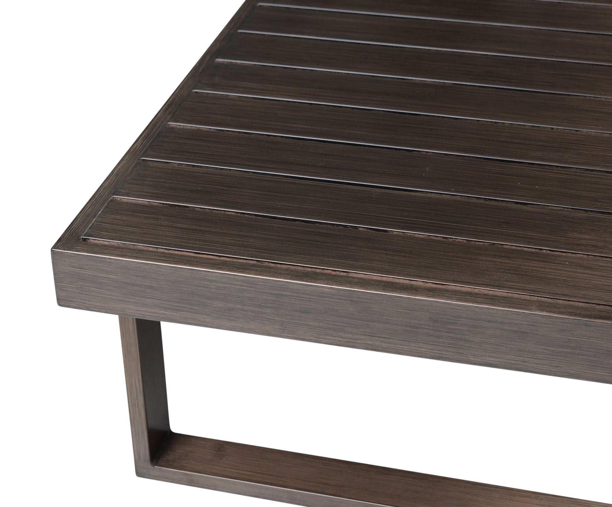 Wyatt Patio Cocktail Table Brown Brown Wood