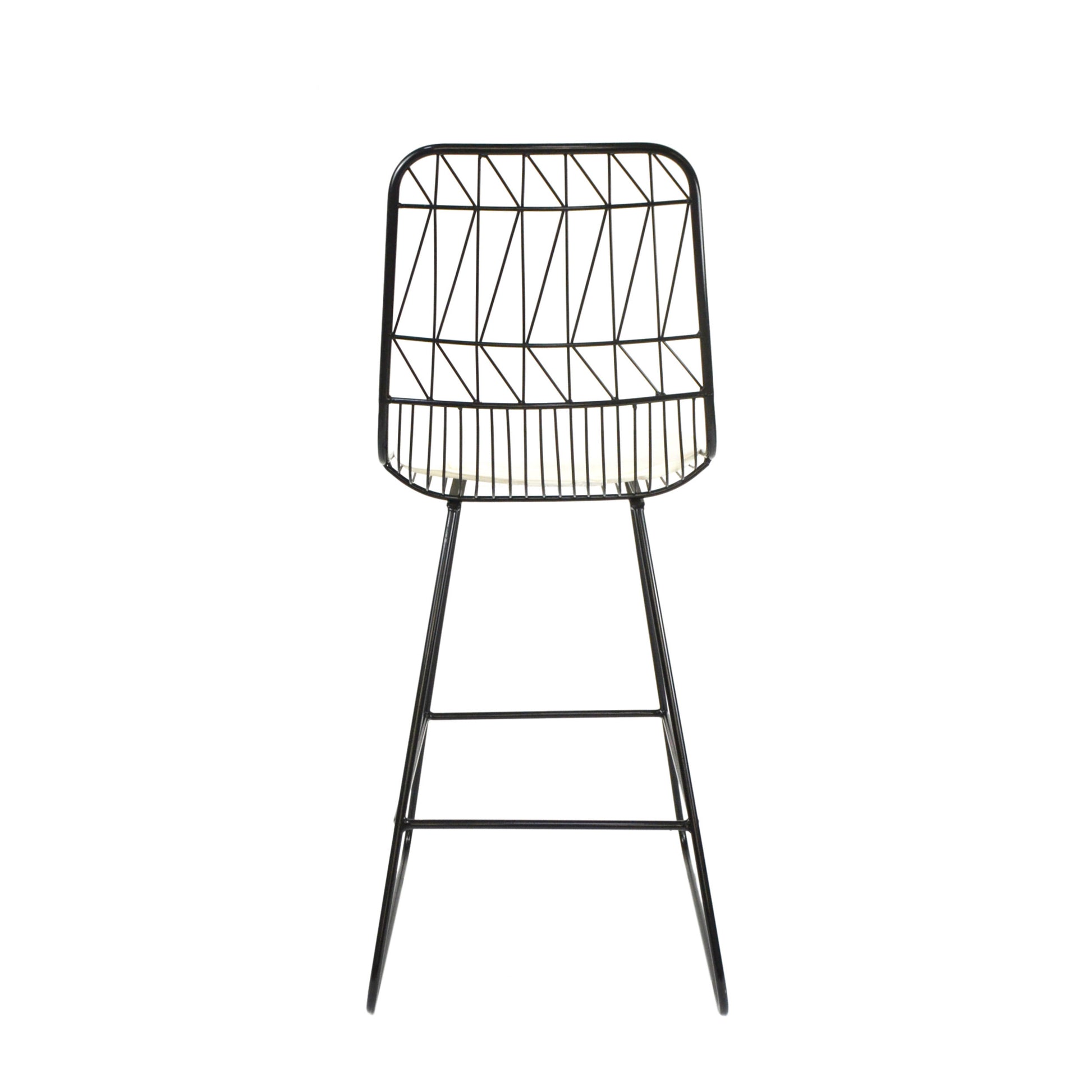 Niez Counter Stool Black Ivory Iron