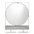 Anthrop Decorative Mirror W Storage Silver Iron