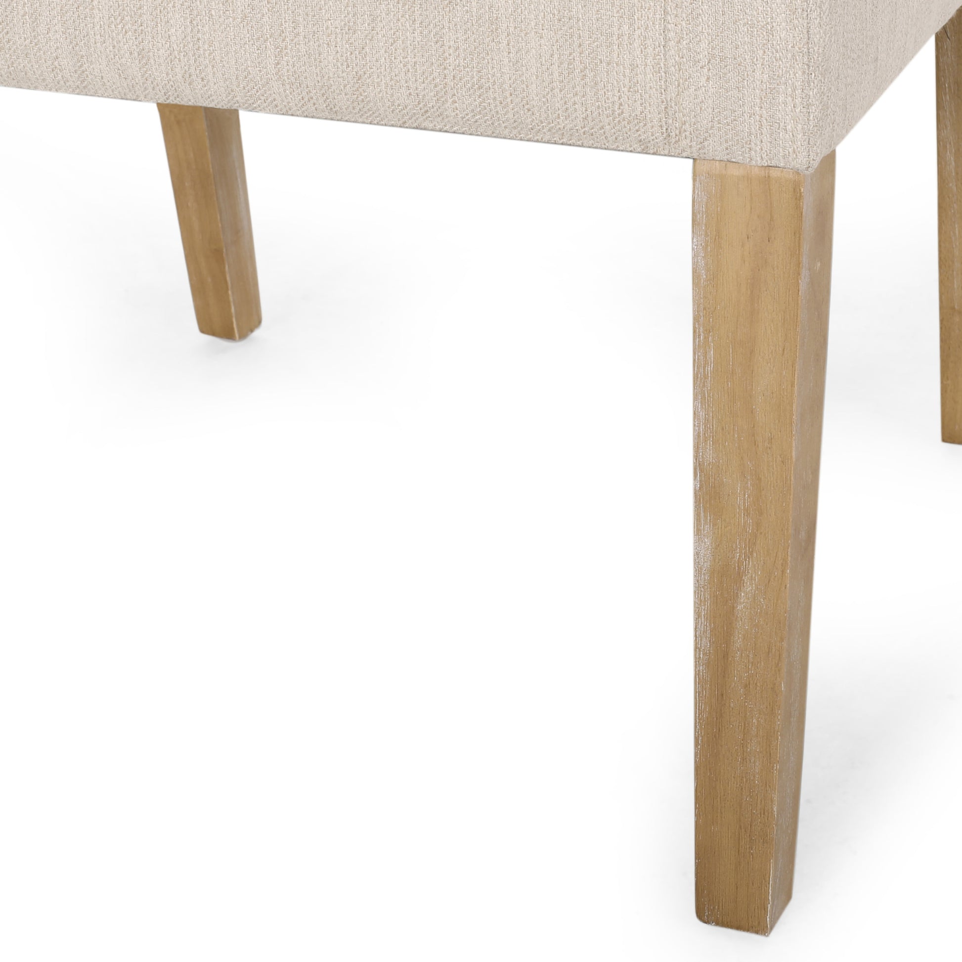 Arm Chair Beige Brown Fabric