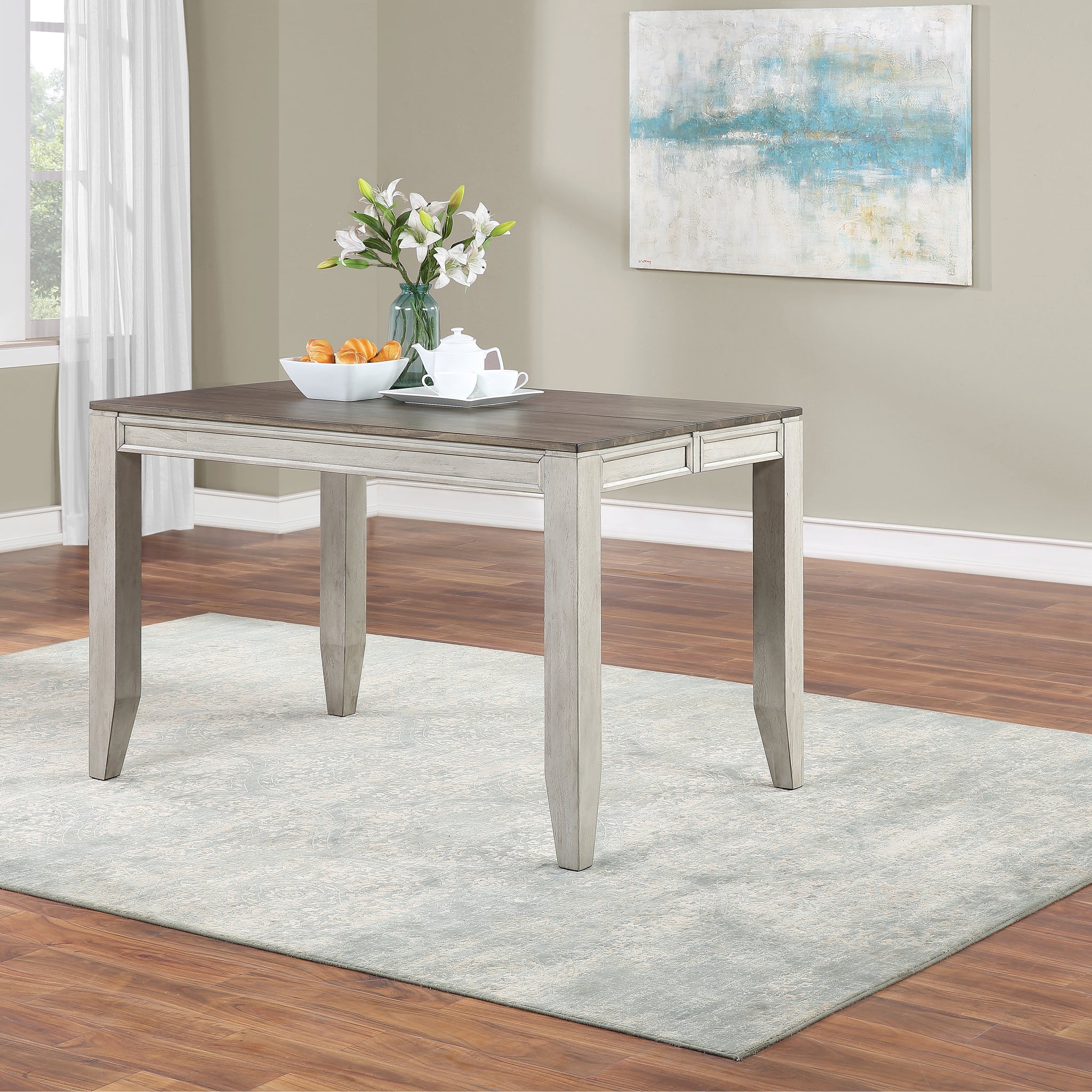 Abacus Counter Table Dark Brown Dark Brown Wood