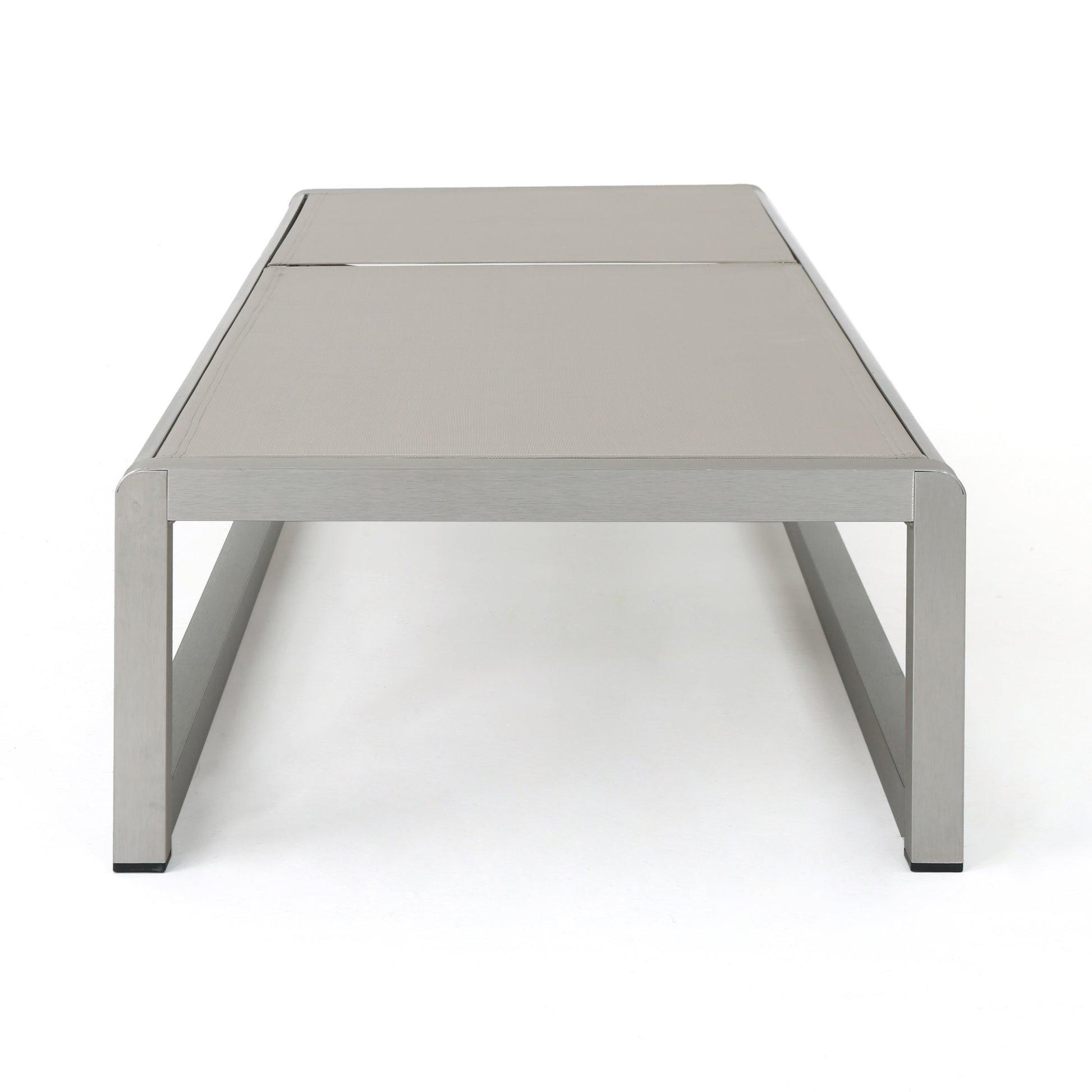 Modesta Chaise Lounge Set Of 2 Grey Mesh