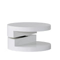 Modernesque Rotating Coffee Table 3 White Mdf