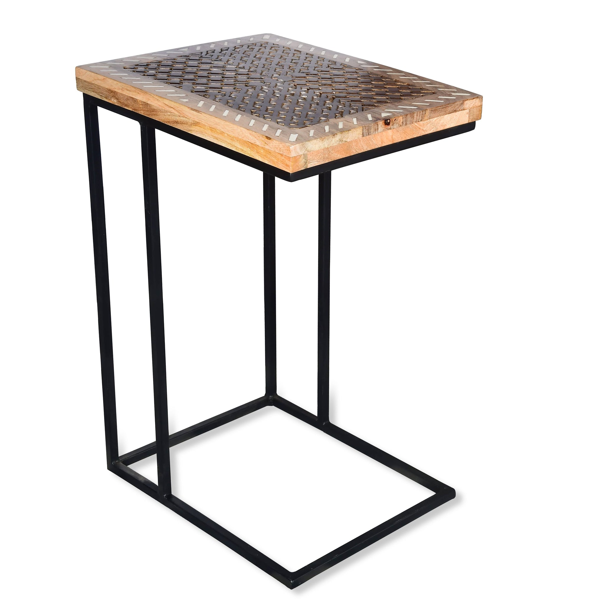 Parris Sofa Server Table Light Brown Light Brown Wood