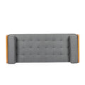 Chaise Lounge Grey Mdf