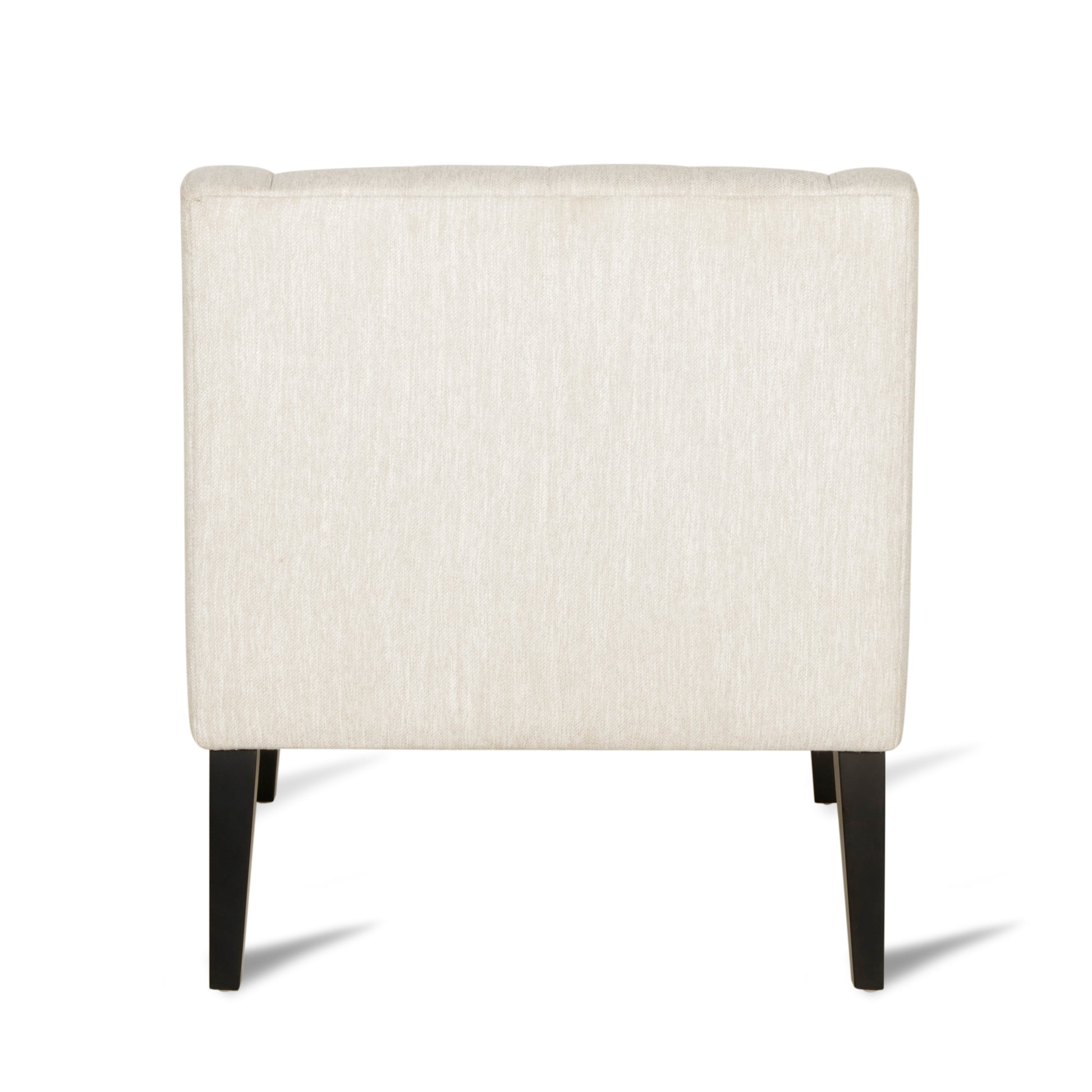 Accent Chair Beige Fabric