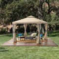 Skyline Gazebo Beige Iron