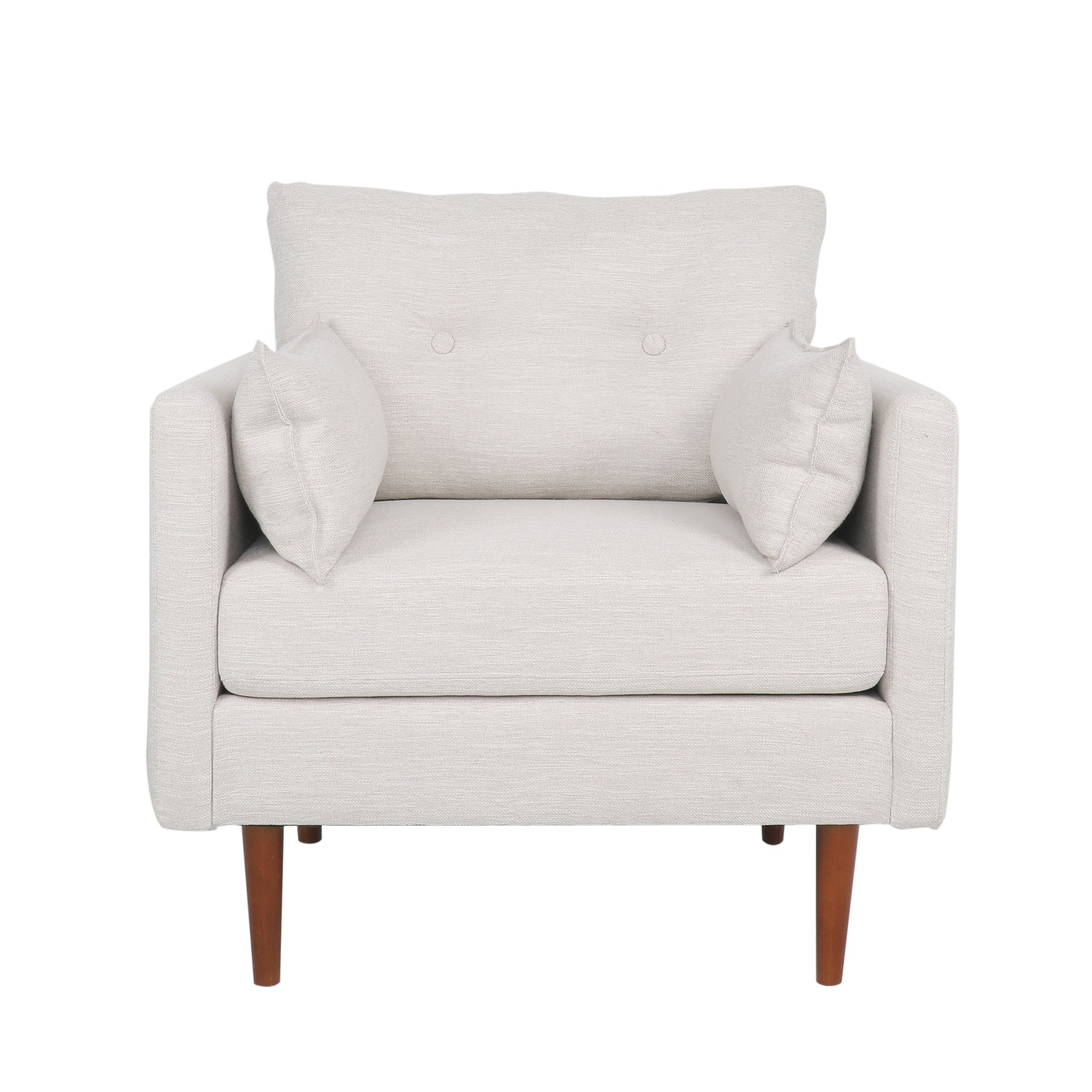 Club Chair Beige Fabric