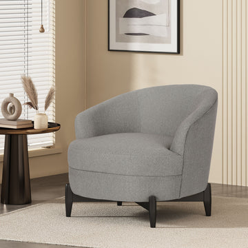 Club Chair Gray Fabric