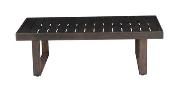 Wyatt Patio Cocktail Table Brown Brown Wood