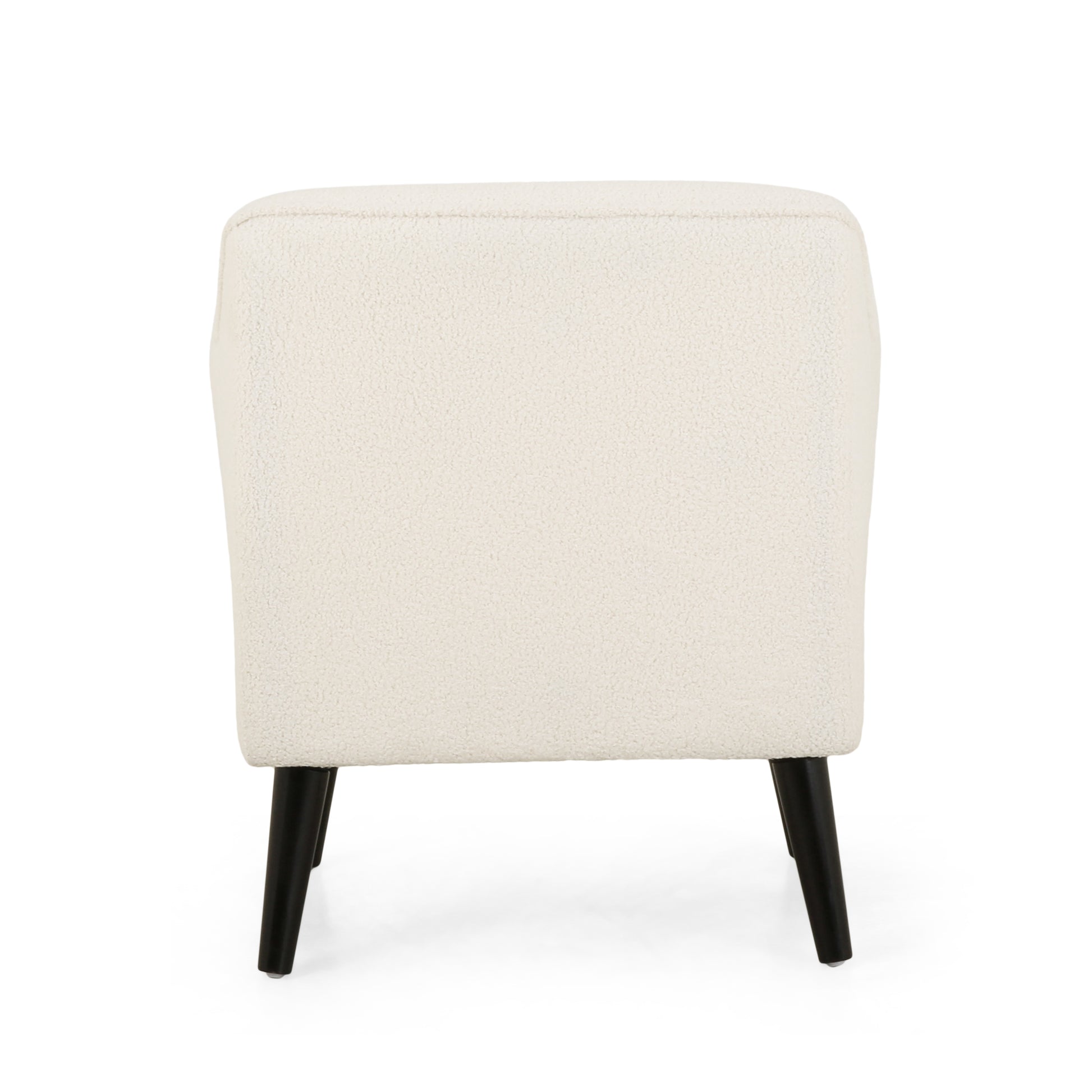 Upholstered Armchair Ivory Fabric
