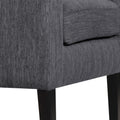 Accent Chair Charcoal Fabric
