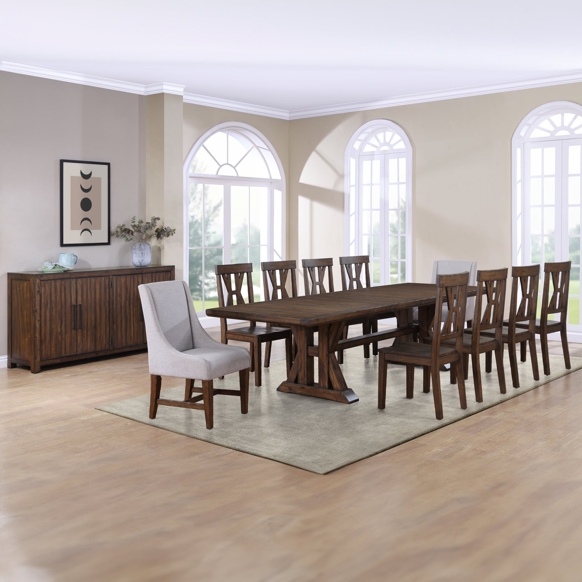 Auburn Arm Chair Set Of 2 White White Wood