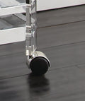 Aerin Server Cart Silver Silver Iron