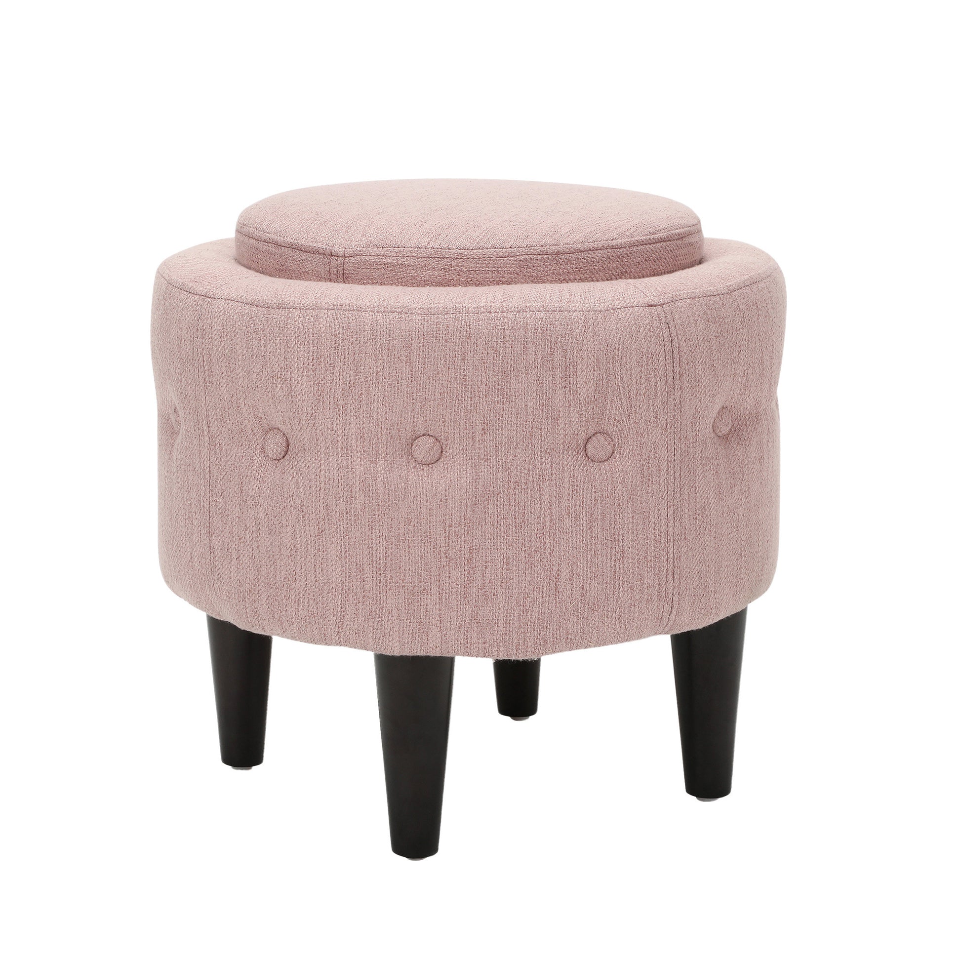 Chair Ottoman Blush Fabric