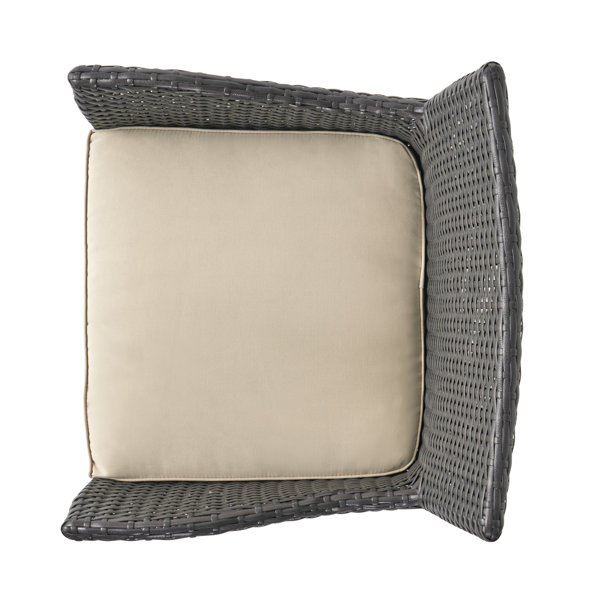 Pe Swivel Arm Bar Stool Brown Multi Rattan