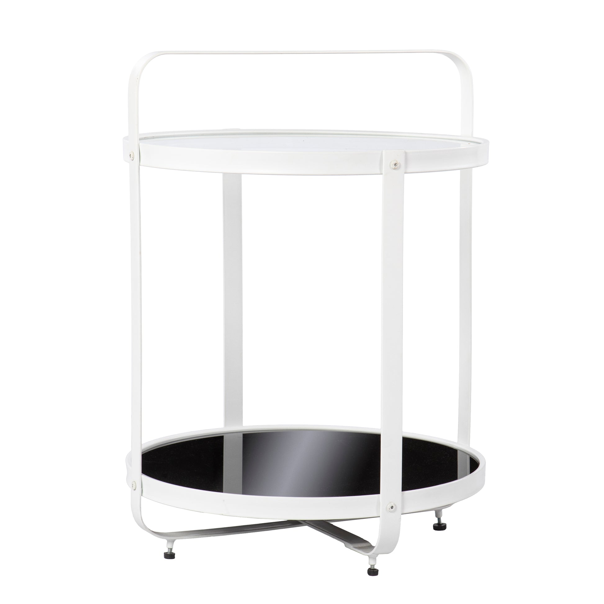 Vimmerly Glass Top End Table Black Iron