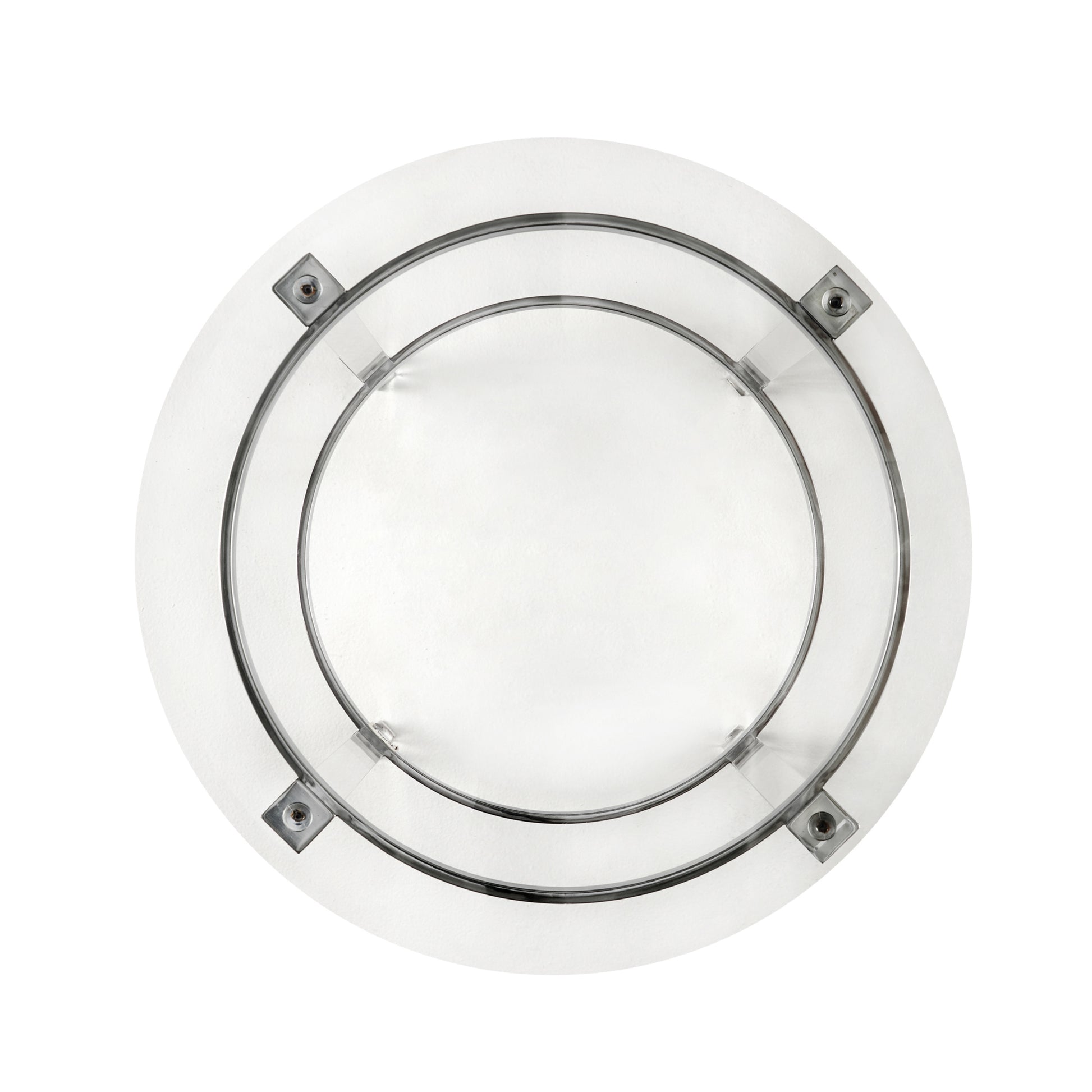 Round End Table Clear Glass