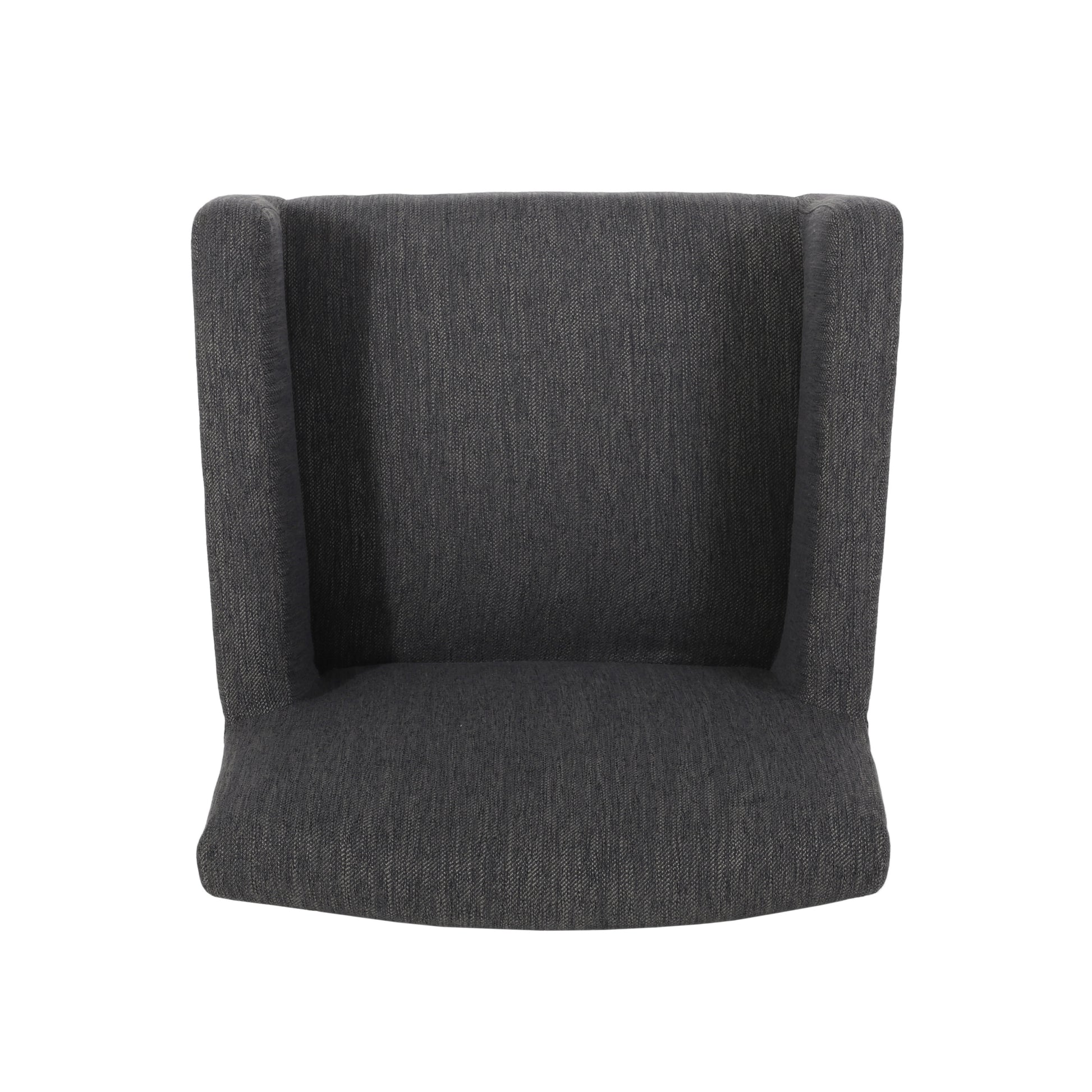 Upholstered 30.5 Inch Counter Stools Charcoal Gray Charcoal Fabric