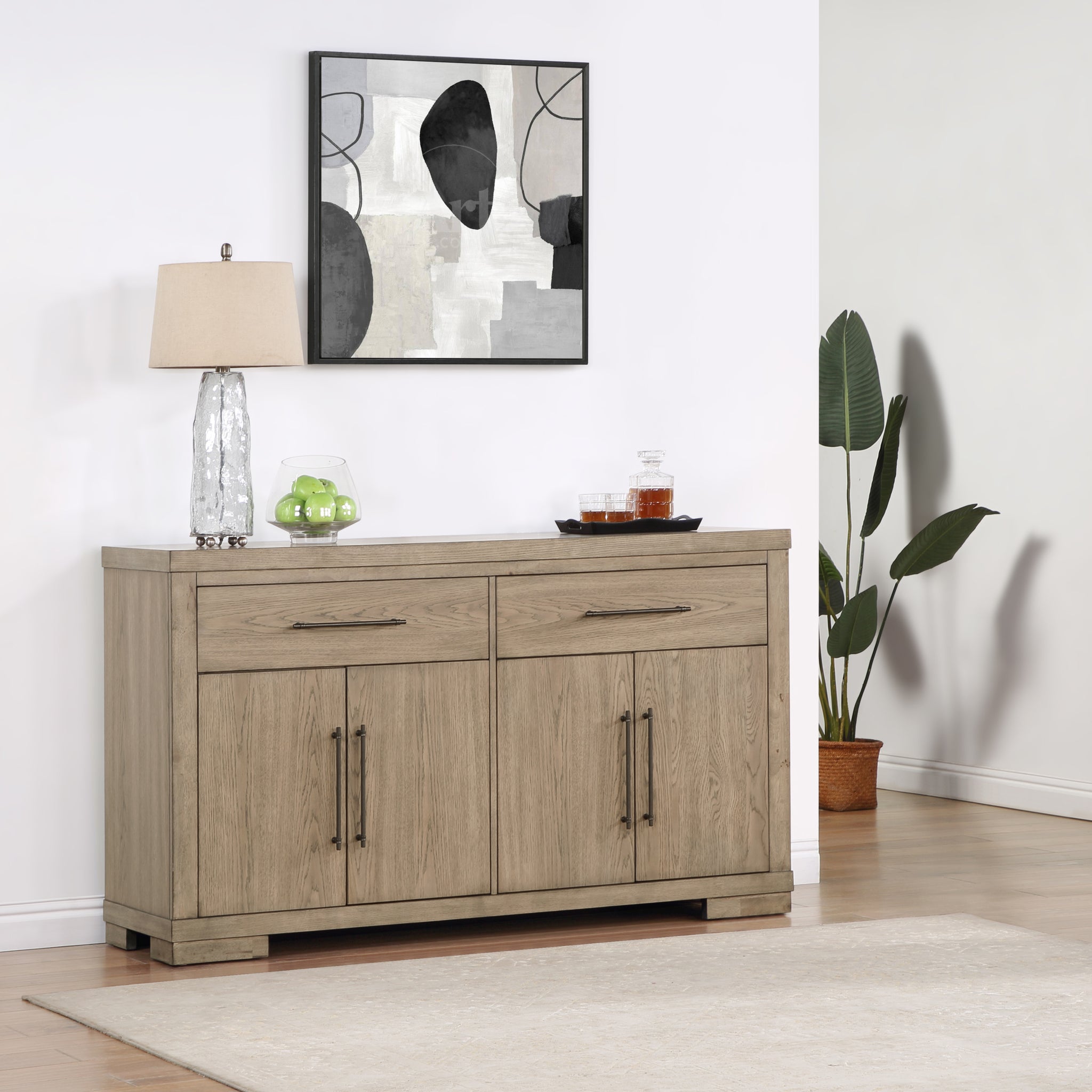 Napa Server Sand Light Brown Wood