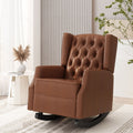 Rocking Chair Light Brown Pu