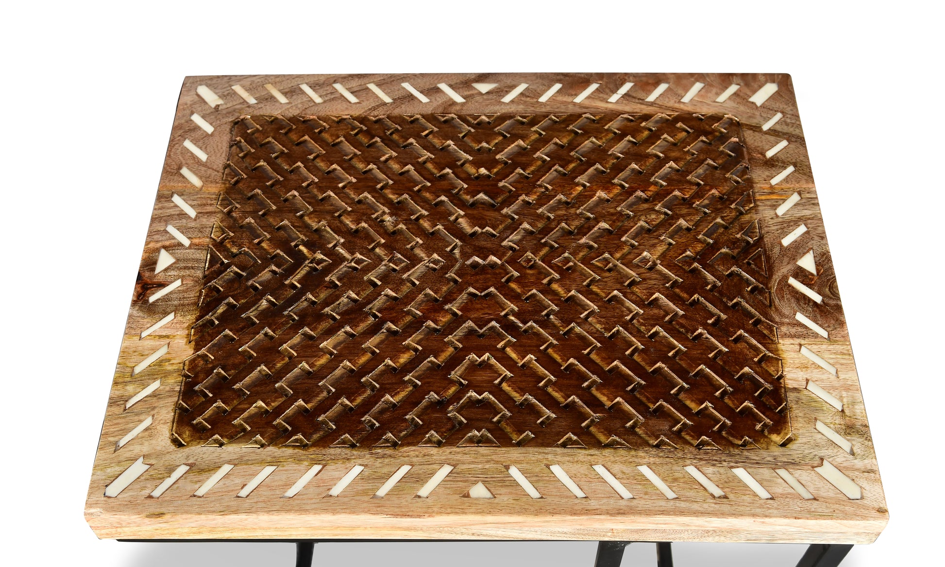 Parris Sofa Server Table Light Brown Light Brown Wood