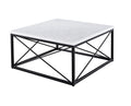 Skyler White Marble Top Square White White Marble