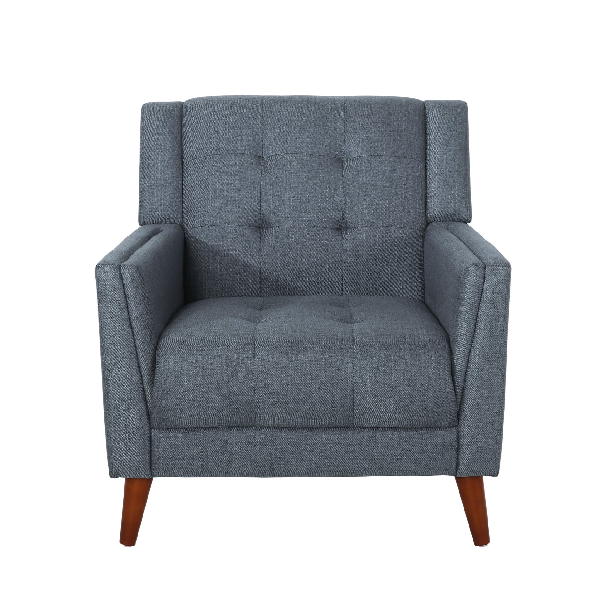 Greenmont Upholstered Armchair Dark Grey Fabric