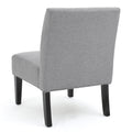 Accent Chair Grey Fabric
