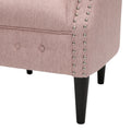 Chair Ottoman Blush Fabric