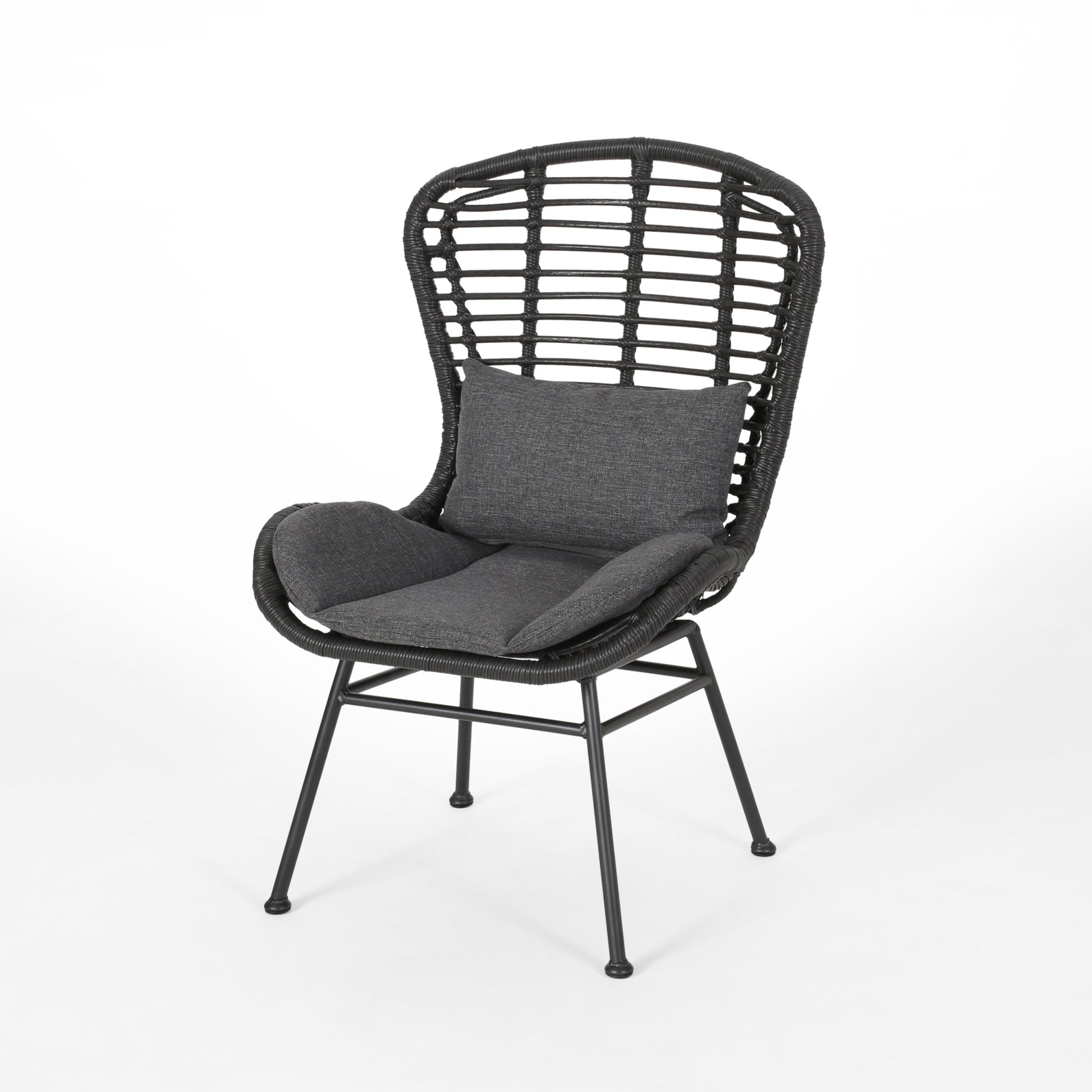 La Habra Chair Grey Iron Plastic