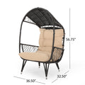Malia Standing Basket Brown Fabric