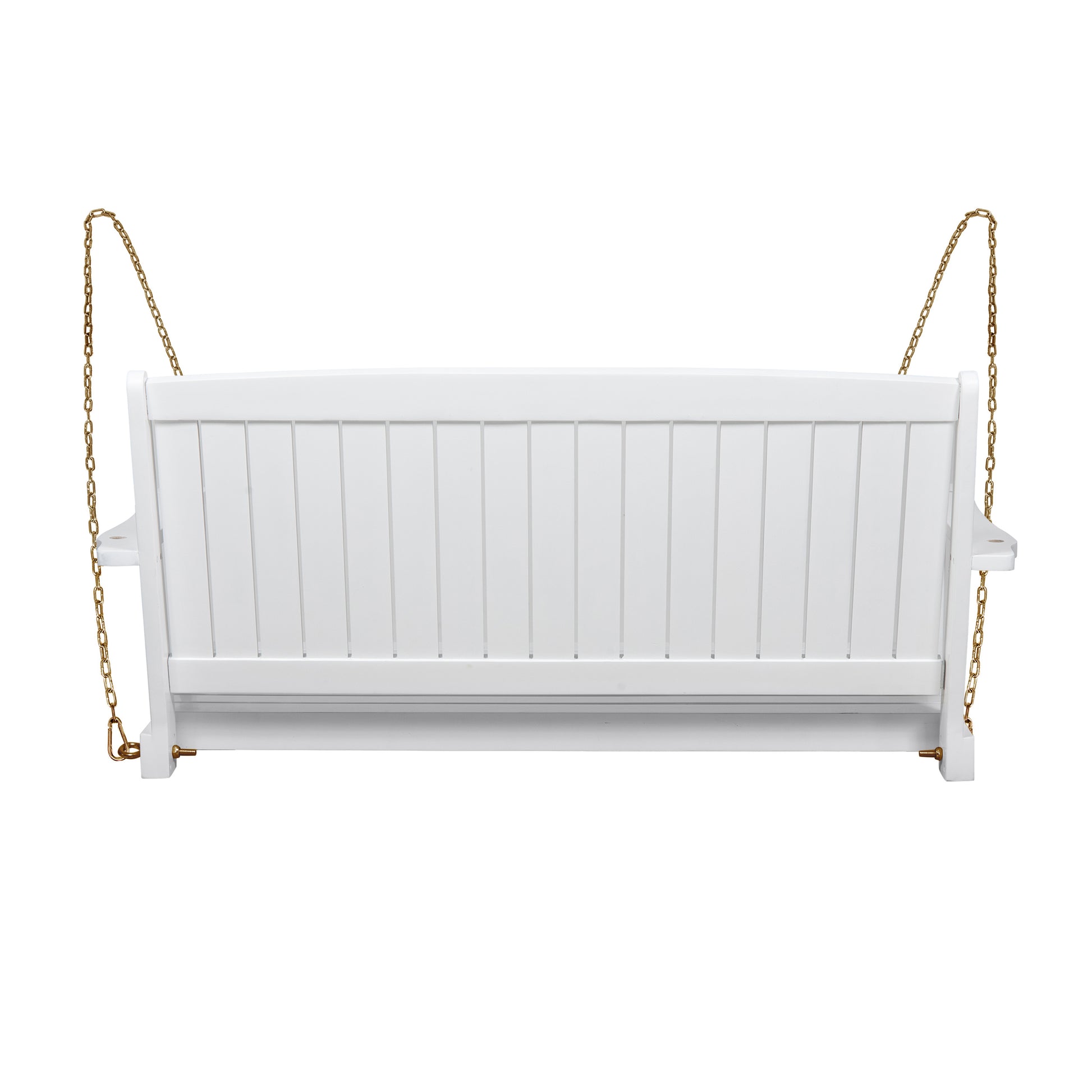 Tambora Porch Swing White Wood Metal