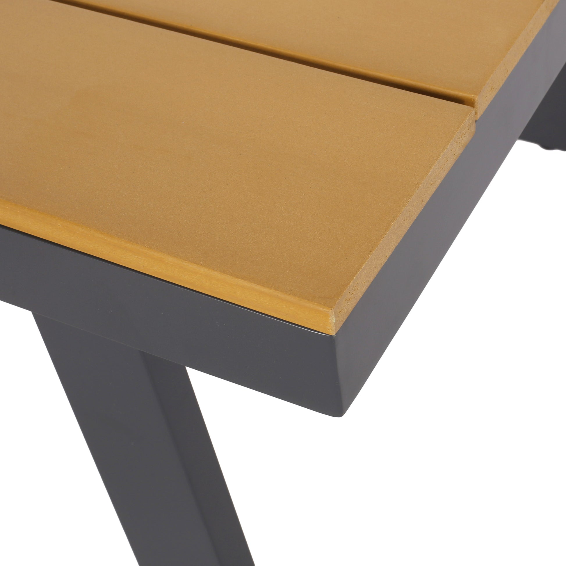 Sinclair 4Pc Chat Set Grey Metal Mesh Wood Fabric