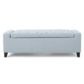 Guernsey Ottoman Blue Fabric