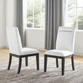 Yves 8 Piece Dining Set White White Wood