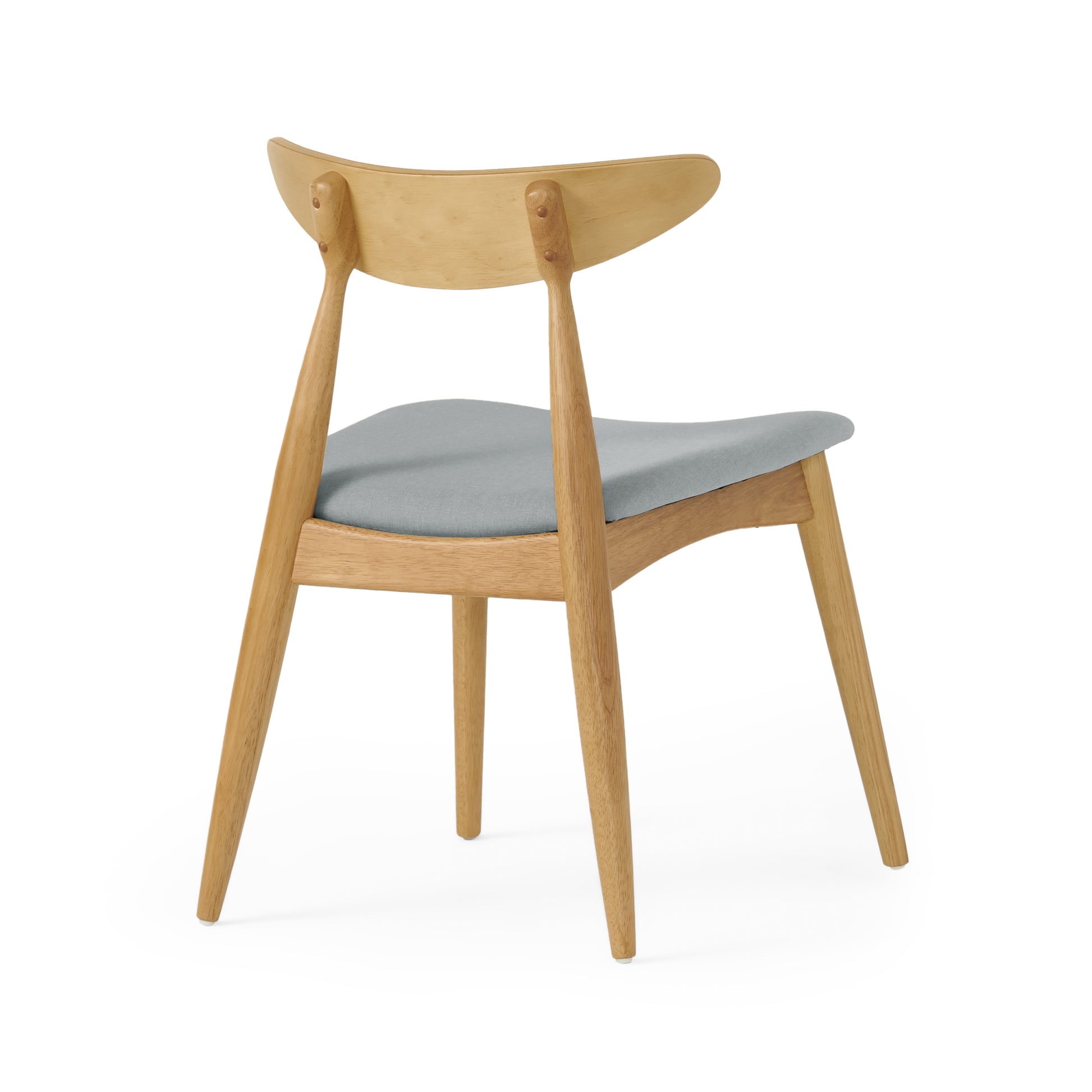 Chair Set Of 2 Beige Fabric