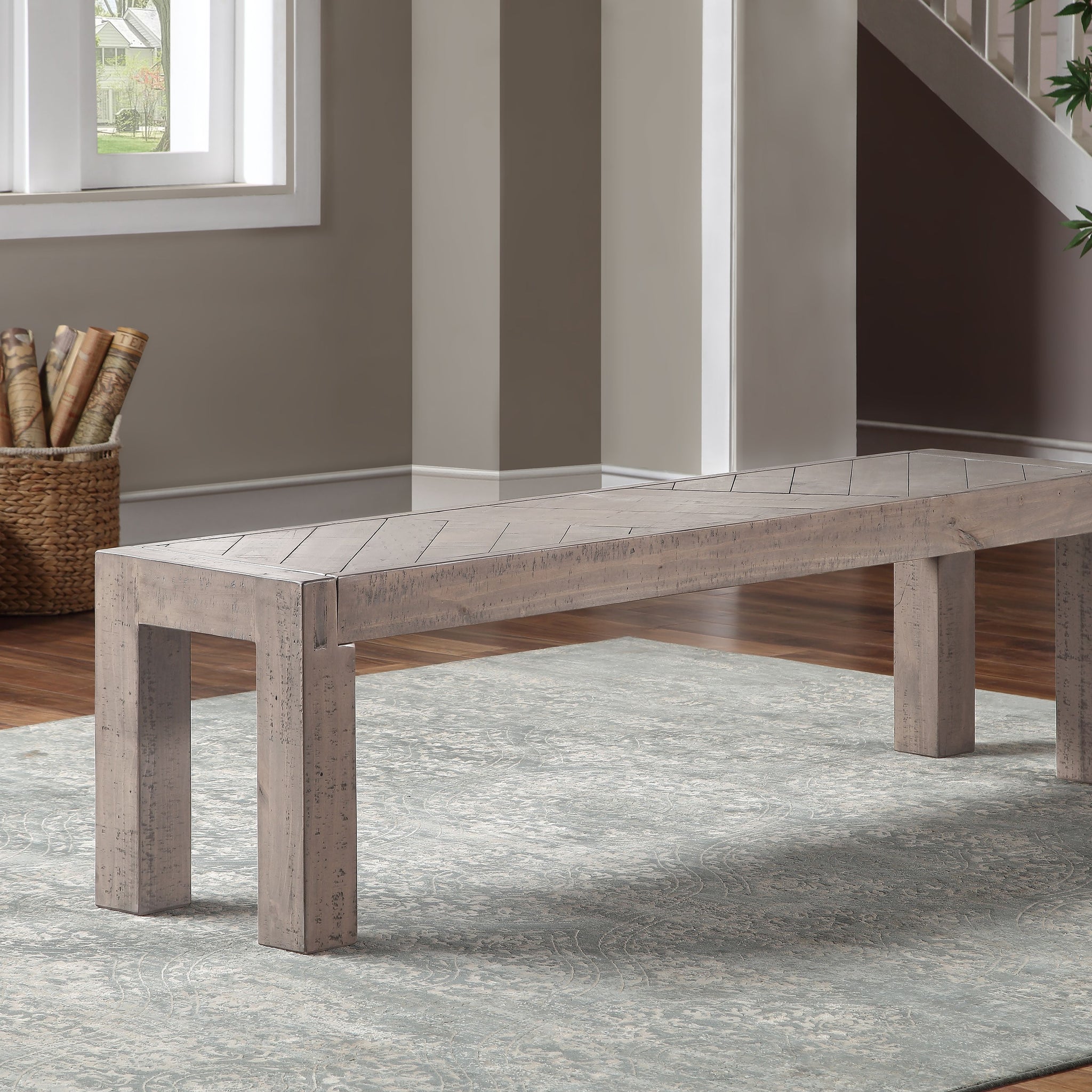 Auckland Bench Reclaimed Brown Brown Wood