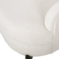 Club Chair White Fabric