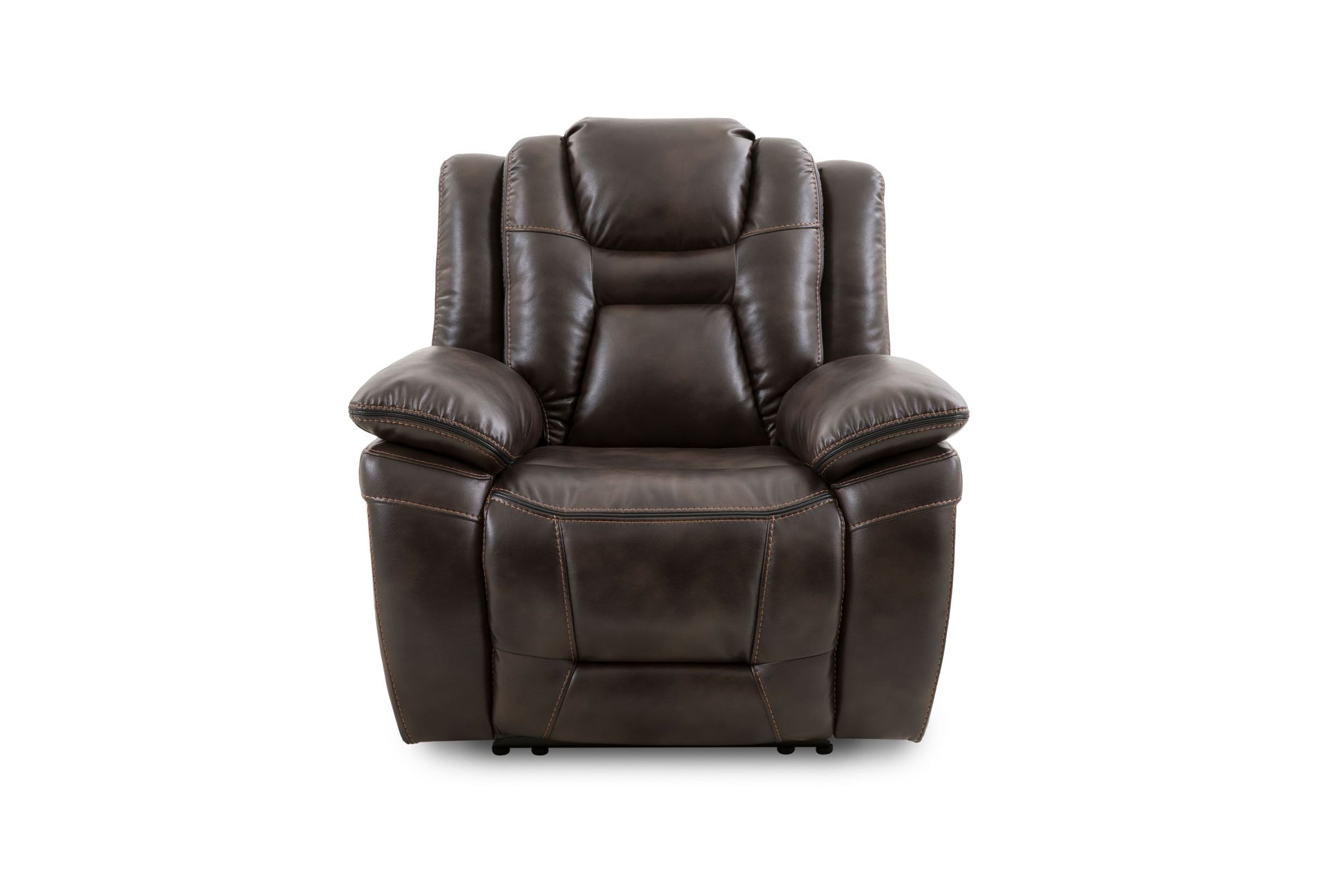 Oportuna Dual Power Recliner Coffee Dark Brown Dark Brown Wood