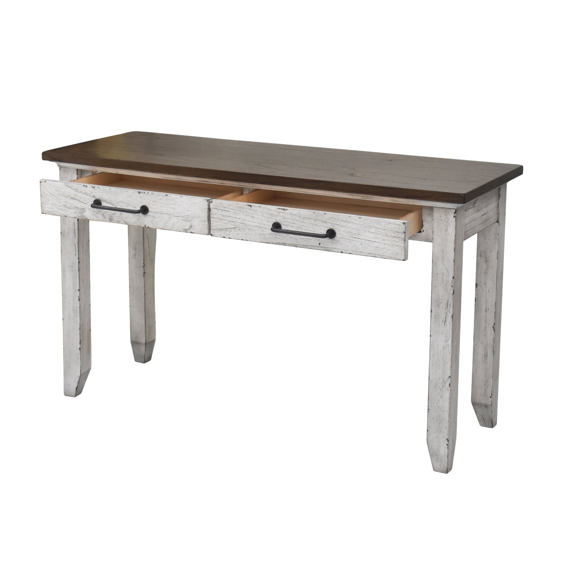 Bear Creek Sofa Table White White Wood